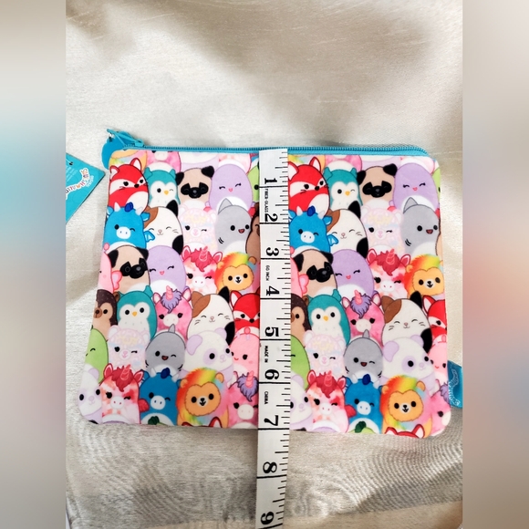🥰NWT🥰 Squishmallows Bundle Plush Pouch with Squishmallows Bag Clip "Oha" - Picture 8 of 12